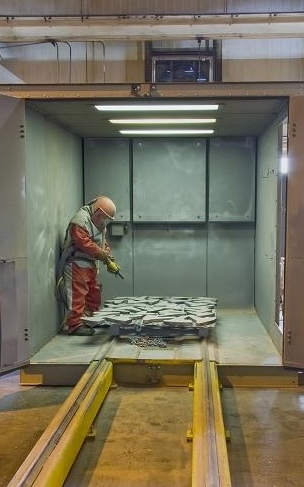 Abrasive Blasting service at Accurate Metal Products